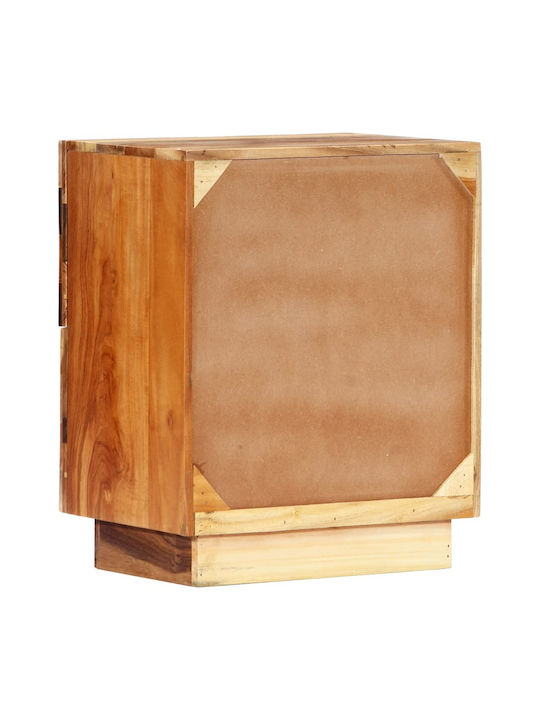 Beige Wooden Bedside Table 40x30x50cm