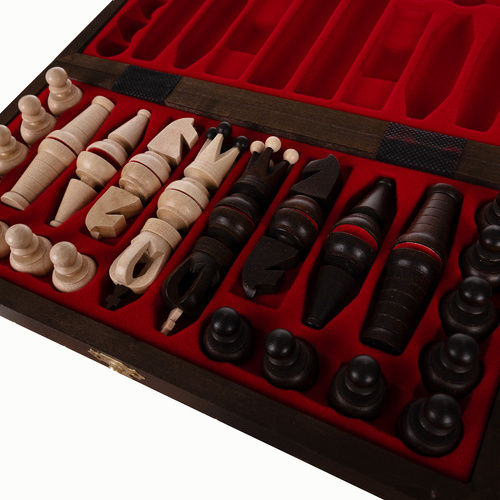 Schach Spielfiguren Braun / Schwarz 2cm