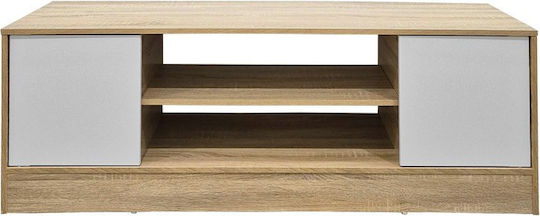 Έπιπλο Τηλεόρασης Sasa Λευκό Μ120xΠ35xΥ41.5cm
