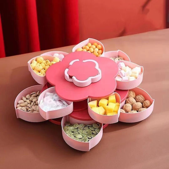 Alista Home Plastic Dessert Tower Stand Pink W26xL26xH11.5cm