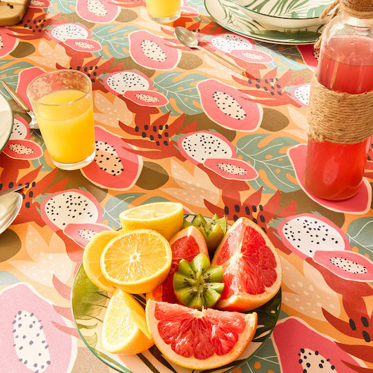Τραπεζομάντηλο Αλέκιαστο A-s Tropical Multicolor 140x240εκ.