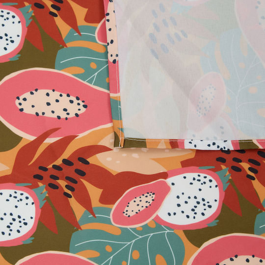 Τραπεζομάντηλο Αλέκιαστο A-s Tropical Multicolor 140x240εκ.