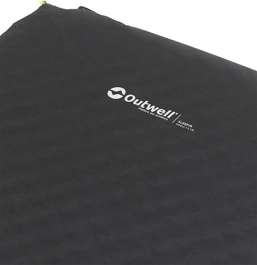 Outwell Αυτοφούσκωτο Μονό Υπόστρωμα Camping Πάχους 7.5cm Μαύρο