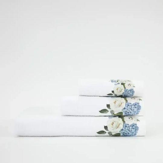 Borea Bath Towels Set 2 pcs Hortensia Cream