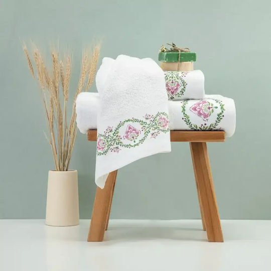 Borea Bath Towels Set 3 pcs Lotus Cream