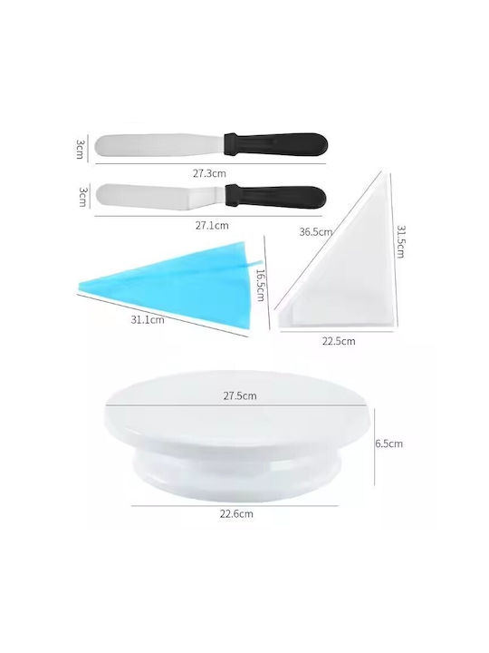 Alista Home Set Konditoreiwerkzeuge aus Kunststoff 28cm 55 Stück