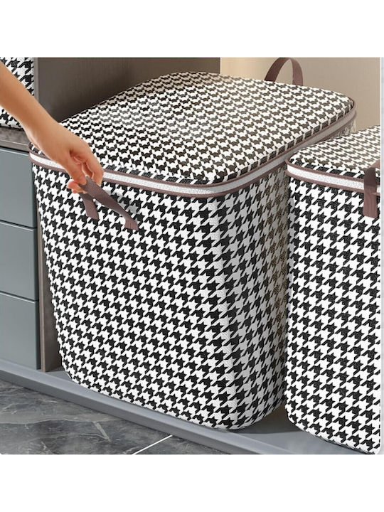 Alista Home Coș De Depozitare Din Țesătură Cu Capac Negru 40x50x50cm