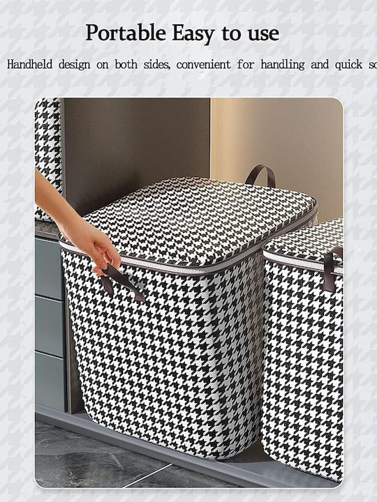Alista Home Coș De Depozitare Din Țesătură Cu Capac Negru 40x50x50cm
