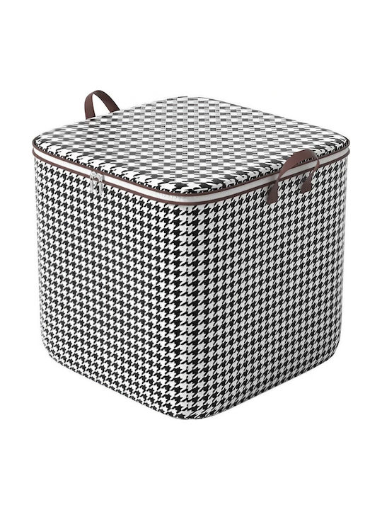 Alista Home Coș De Depozitare Din Țesătură Cu Capac Negru 40x50x50cm