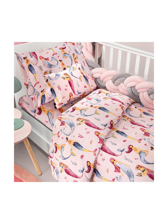 Guy Laroche Set Baby Bettlaken Für Krippe Baumwolle Bebe Rosa 115x170cm 3 Stück