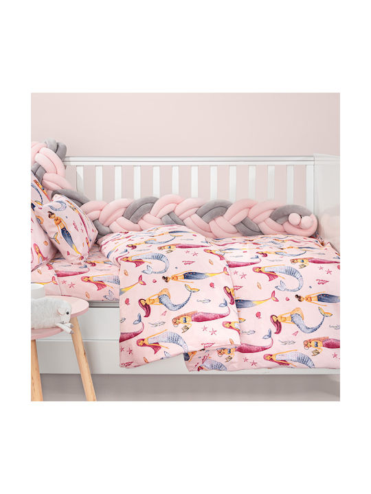 Guy Laroche Set Baby Bettlaken Für Krippe Baumwolle Bebe Rosa 115x170cm 3 Stück