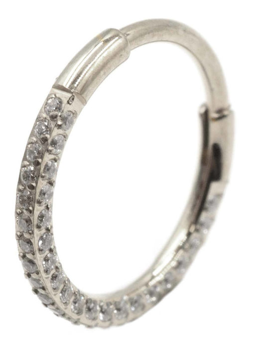 Poco Loco Titan Clicker Nasenpiercing aus Titan Silber
