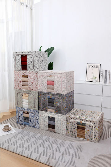 Alista Home Casetă Din Material Textil Pentru Depozitare Haine Roz 50x40x33cm