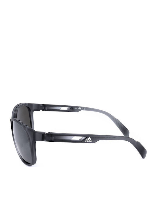adidas Sport Asp Unisex Γυαλιά Ηλίου με Γκρι Σκελετό και Μαύρο Φακό SP0011 20D