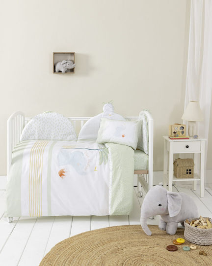 Nima Standard Inside Green Crib Bumper 40cm