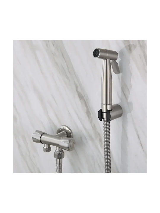 Landsh Set Baterii Pentru Bideu Perete Inox