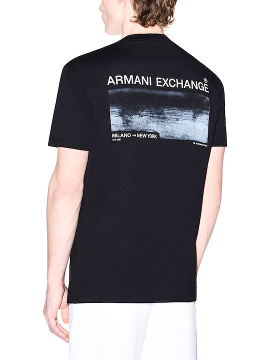 Armani Exchange Tricou Alb-Negru