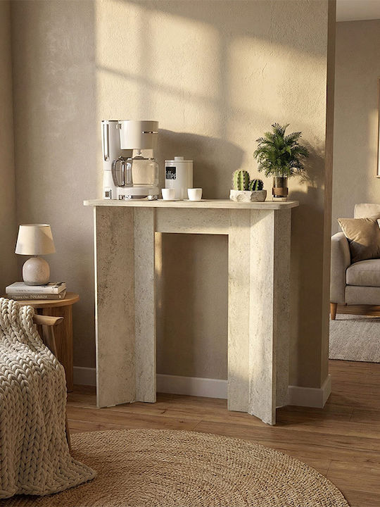 Consolă Din Lemn Travertine L90x l29,6x Î91,8cm