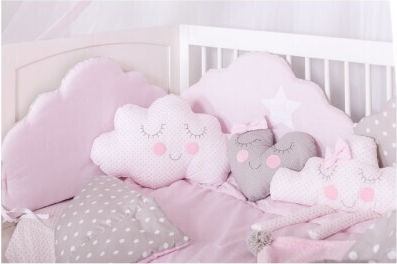 Διακοσμητικό Μαξιλάρι Baby Star Σύννεφο Ροζ Κέντημα Ποδαράκια Διακοσμητικό Μαξιλάρι Baby Star Σύννεφο Ροζ Κέντημα Ποδαράκια