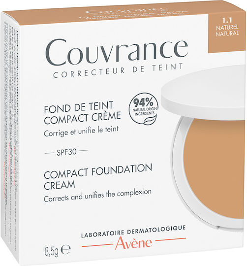 Eau Thermale Avène Couvrance Compact Foundation SPF30 1.1 Natural 8.5gr