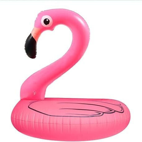 Inel De Înot Gonflabil Zola Flamingo Model Diametru 75 Cm Pvc 90 X 75 Cm Roz