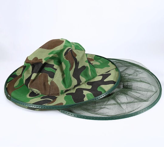 Pălărie De Protecție Împotriva Insectelor Zola Pliabilă Pentru Pescuit Drumeții Universală Diametru 33 Cm Verde Armatei