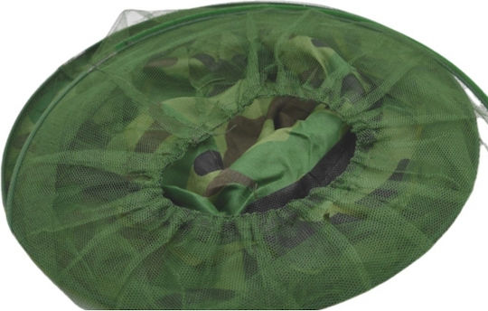 Pălărie De Protecție Împotriva Insectelor Zola Pliabilă Pentru Pescuit Drumeții Universală Diametru 33 Cm Verde Armatei