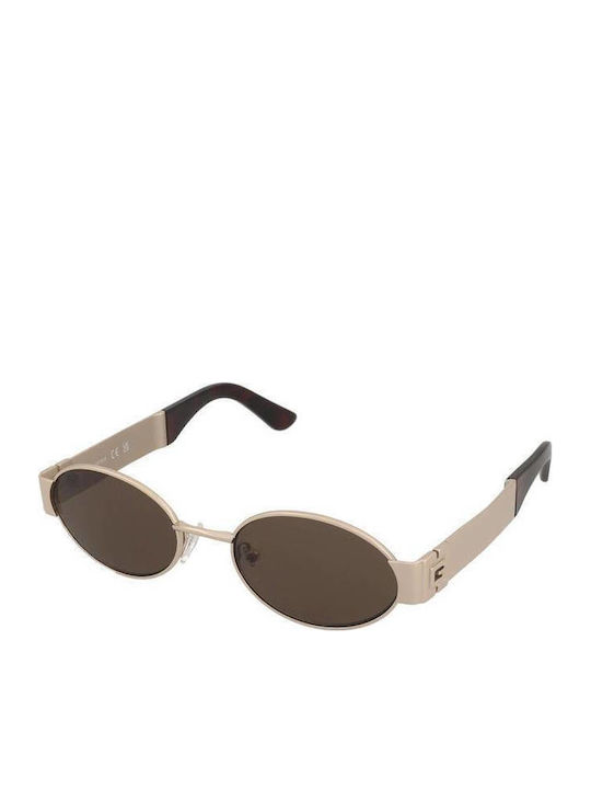 Guess Women's Sunglasses with Gold Metal Frame and Brown Lens GU00262 33E