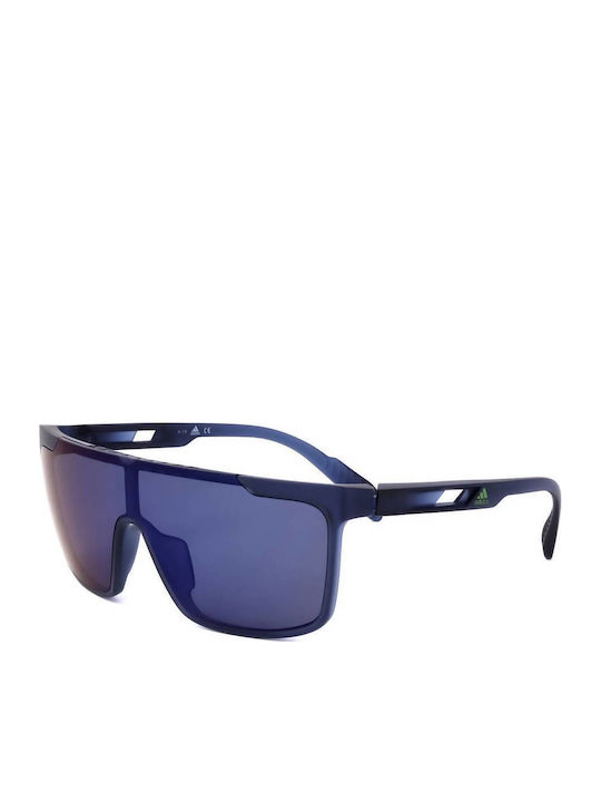 adidas Men's Sunglasses with Blue Plastic Frame SP0020 92V