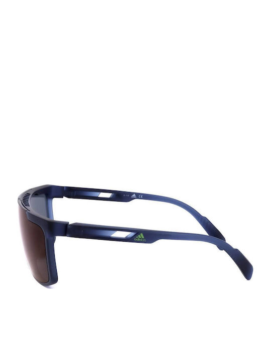 adidas Men's Sunglasses with Blue Plastic Frame SP0020 92V
