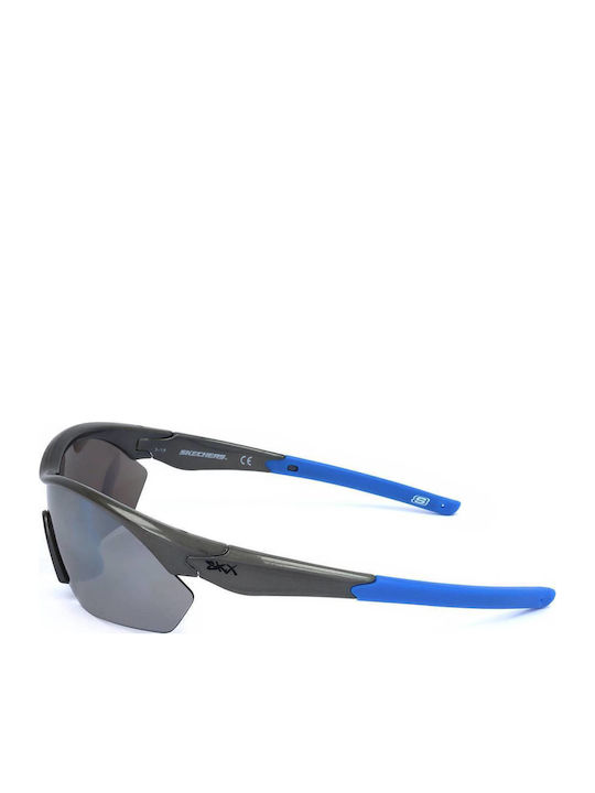 Skechers Men's Sunglasses with Gray Plastic Frame and Gray Lens SE9040 0020C
