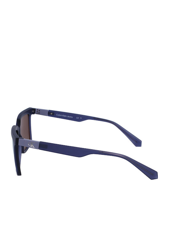 Calvin Klein Feminini Ochelari de soare cu Albastru marin Cadru și Albastru Lentilă CKJ23659S 050
