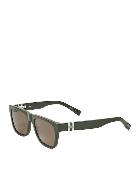 Lacoste Ochelari de soare cu Verde Din plastic Rame și Maro Lentilă L979S-275