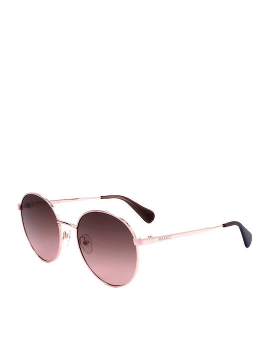 Max & Co Unisex Sunglasses with Rose Gold Metal Frame and Pink Gradient Lens MO0042 33F