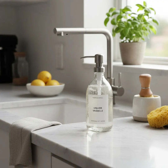 Phos & Gaia Dispenser Κουζίνας Γυάλινο Διάφανο 500ml