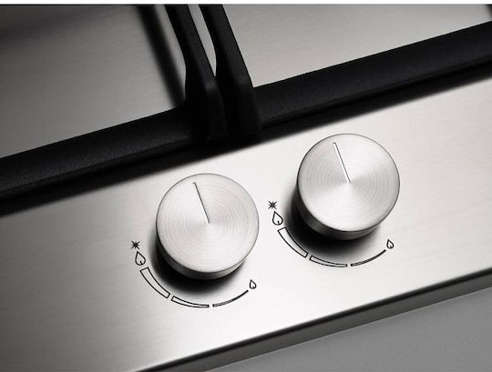 La Germania P90 5C LAG X LPG Gas Cooktop Autonomous Inox 89x52.2cm Silver