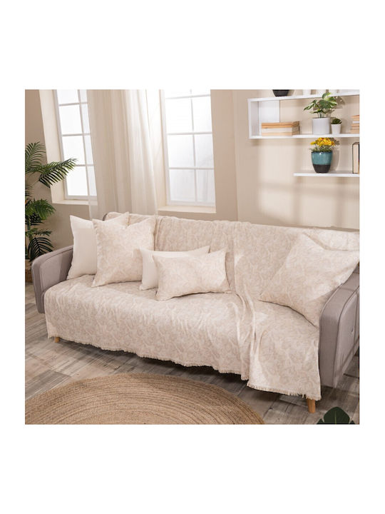 Teoran Ferrara Dreisitzer-Sofa Wurf Chenille 180x300cm