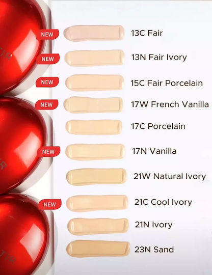 Tirtir Mask Fit Red Cushion Foundation SPF40 15c Fair Porcelain 18gr