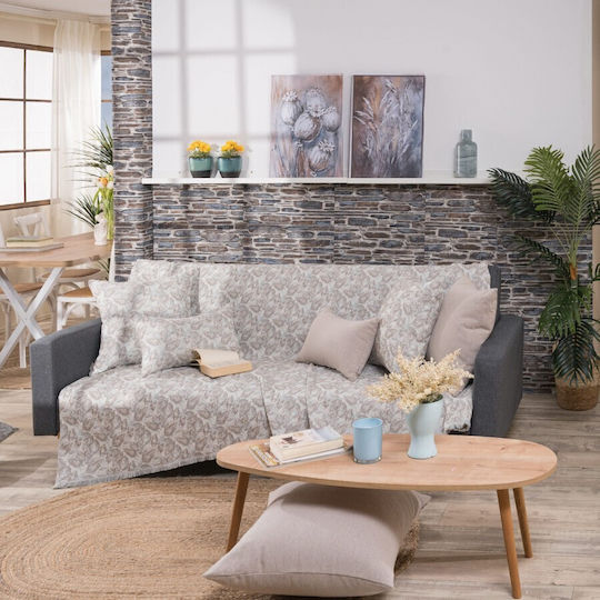Teoran Ferrara Four-Seater Sofa Throw Chenille 180x350cm