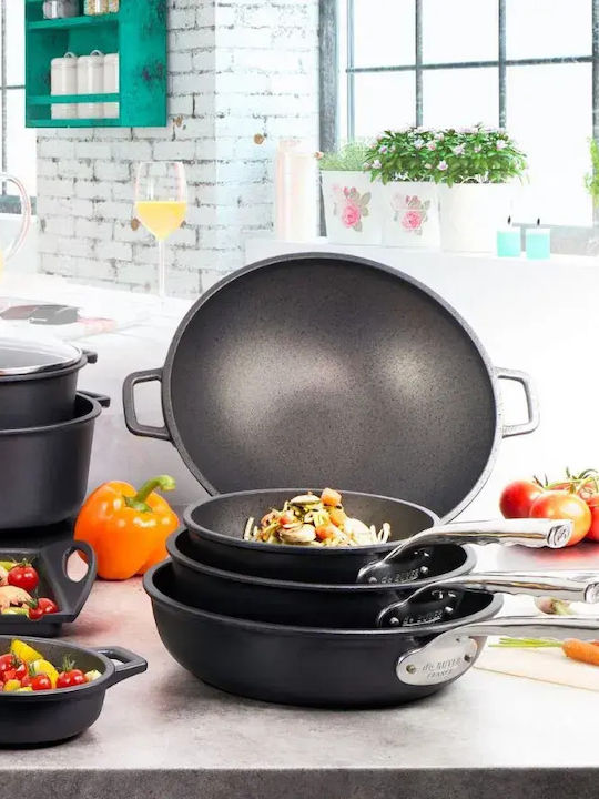 De Buyer Уок от Чугун с Незалепващо Покритие 36cm