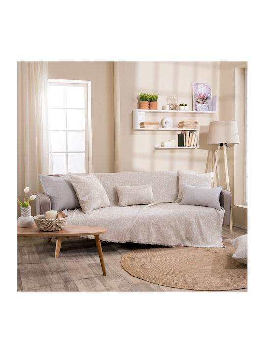Teoran Ferrara Three-Seater Sofa Throw Chenille 180x300cm