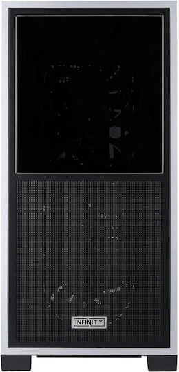 1STPLAYER IF8 Gaming Midi Tower Computer Case with Side Window and ARGB Lighting Black