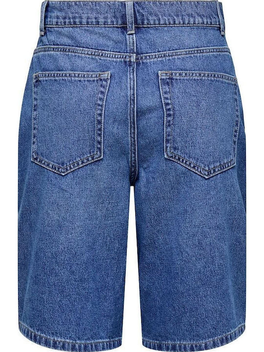 Bermudă Denim Pentru Femei Medium Blue Denim - Albastru