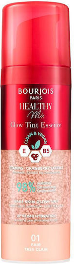 Bourjois Paris Healthy Mix Clean & Vegan Glow Tint Essence Make Up Mov/alb 01 Târg 30ml