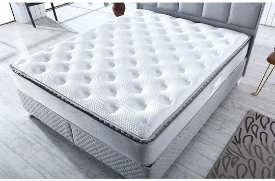 Orthopädische Matratze Baumwolle Hart Mit Taschenfedern - Grau (100x200x30cm)