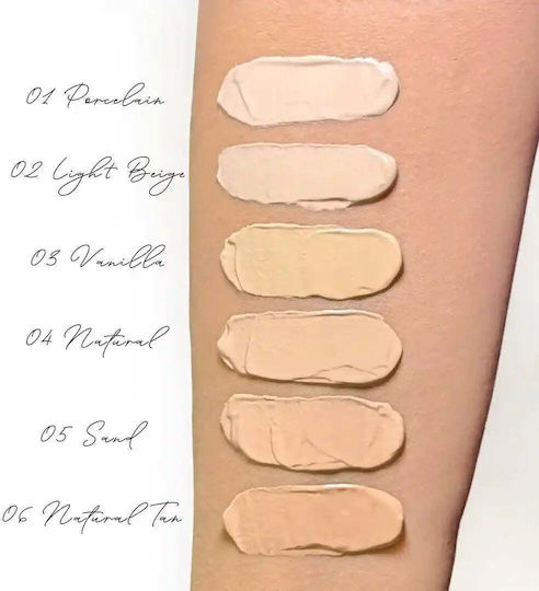 Claresa Natürliche Haut Flüssig Foundation 02 Hell Beigefarbene 32ml