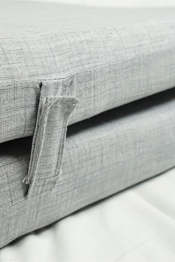 Foldable Floor Guest Mattress Gray 70x180x6cm