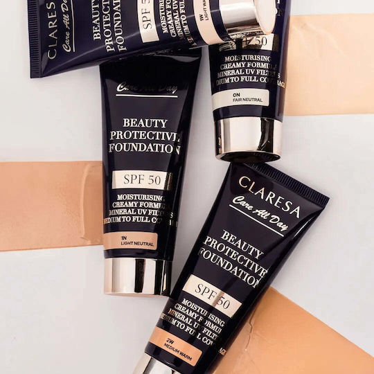 Claresa Beauty Protective Liquid Foundation SPF50 1n Light Neutral 30ml
