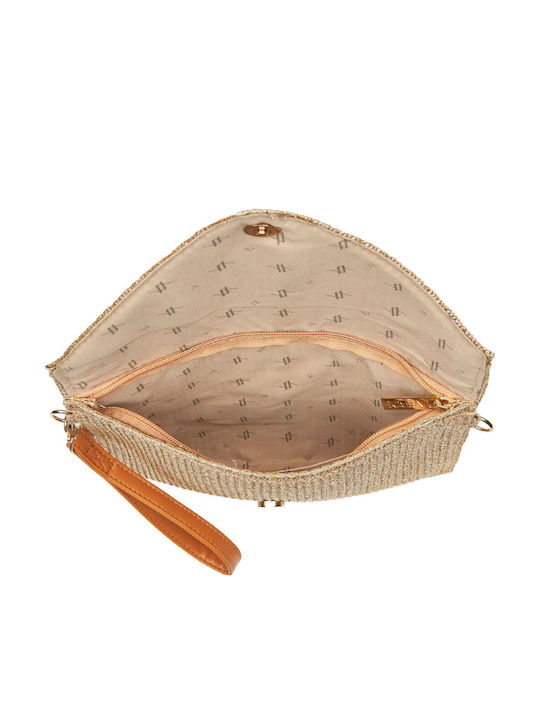 Straw Women's Envelope Bag Gold