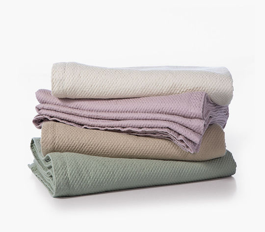 Nef-Nef Homeware Betty Three-Seater Sofa Throw 180x300cm Ecru